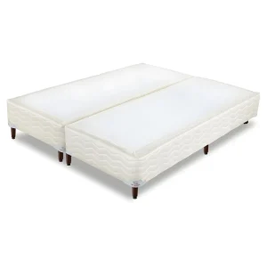 1 Box Queen 158X198x24 Sommier Plus Bege Orthocrin