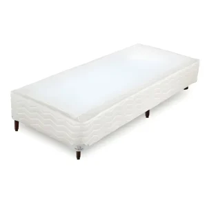 1 Box Solteiro 88X188X24 Sommier Bege Orthocrin