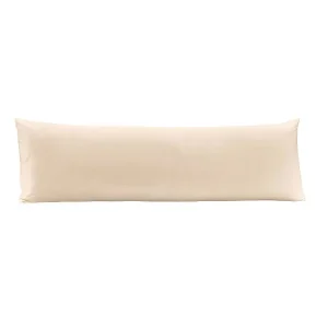 1 Fronha 40X130 Body Pillow Toque Acetinado Bege Tan Altenburg