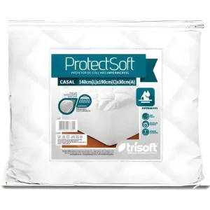 1 Protetor Colchão Casal 140X190X30 Impermeável Trisoft
