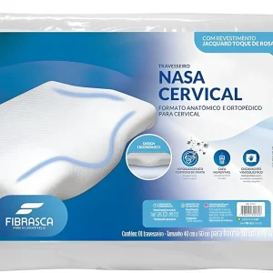 1 Travesseiro 39X54x11 Nasa Cervical Fibrasca
