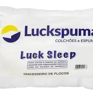 1 Travesseiro 45X65X12 Flocos Luck Sleep Luckspuma