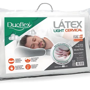 1 Travesseiro 50X70 Látex Light Cervical Duoflex
