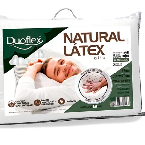 1 Travesseiro 50X70X17 Natural Latex Duoflex