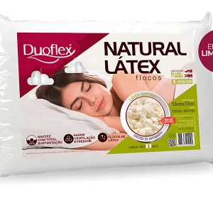 1 Travesseiro 50X70x14 Flocos De Latex Duoflex