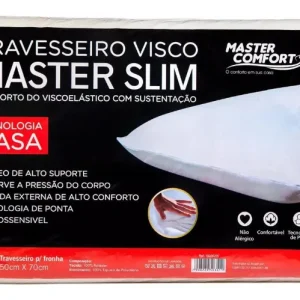 1 Travesseiro 55X35X08 Visco Master Slim Master Comfort