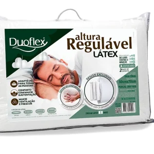 1 Travesseiro Altura Regulável Latex Duoflex