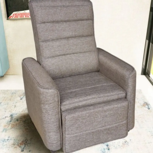 Poltrona Do Papai Delare linho cinza fechada
